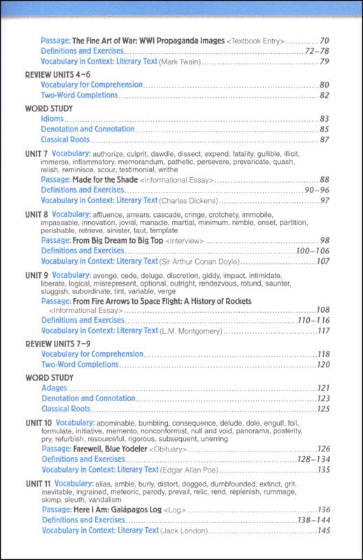 Vocabulary Workshop Enriched Student Edition Level A, Grade 6 | Vocabulary Workbook | English Language Arts Study Aid