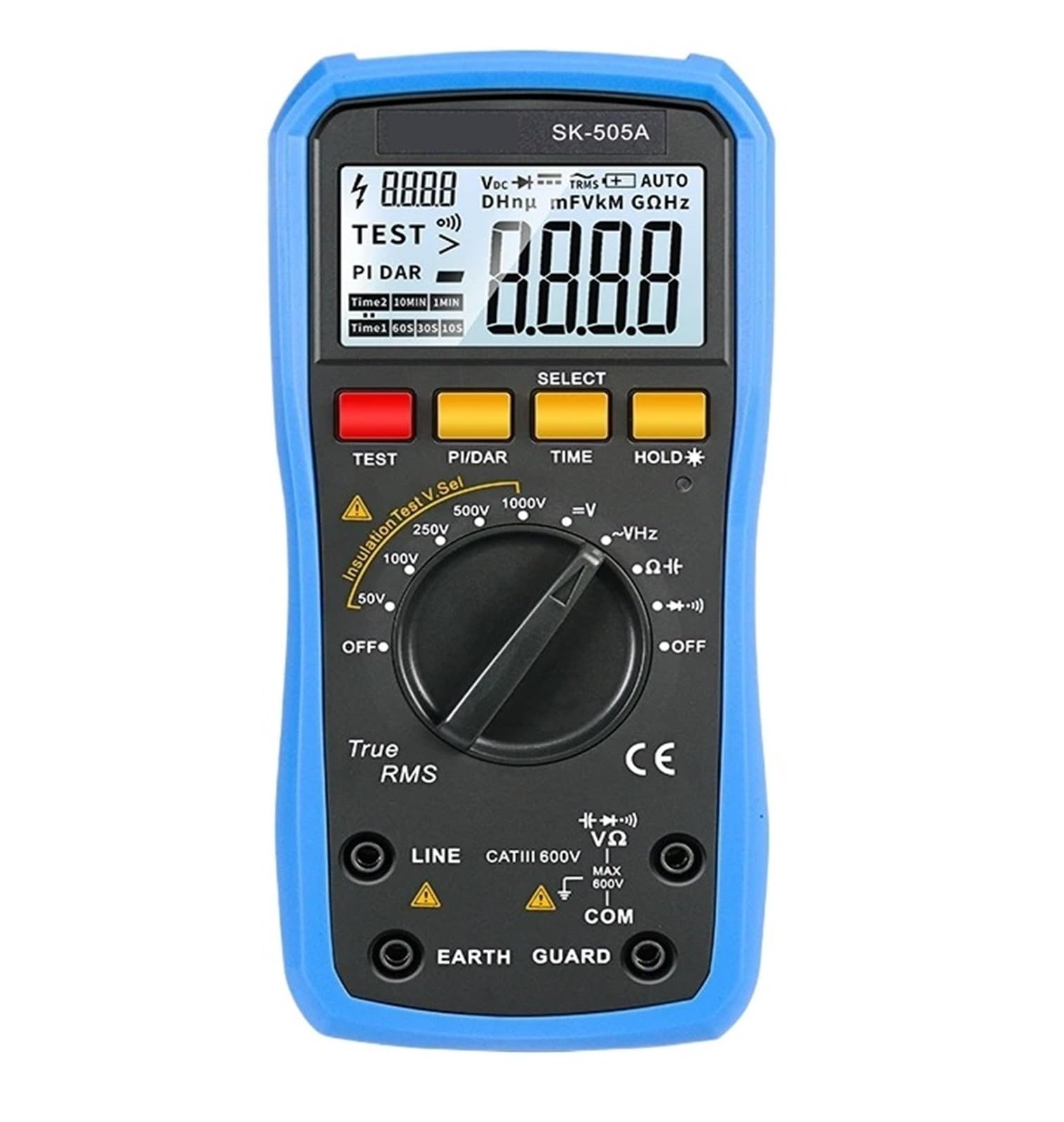 SK-505A Multimetro digitale 2 in 1 Tester di resistenza isolamento 1000 V Voltmetro AC/DC