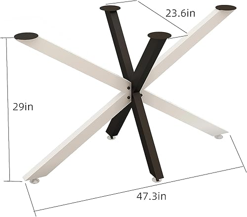 Miniatura 2 de Base de mesa moderna dorada de 30 pulgadas con ventosas, base de escritorio para mármol, vidrio, parte superior de madera, juego de 4 patas de