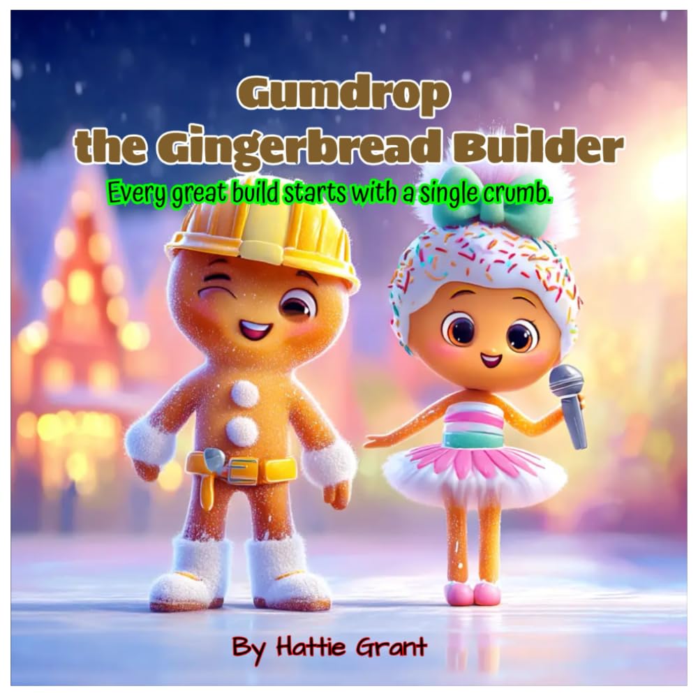 Gumdrop the Gingerbread Builder: Every great build starts with a single crumb.