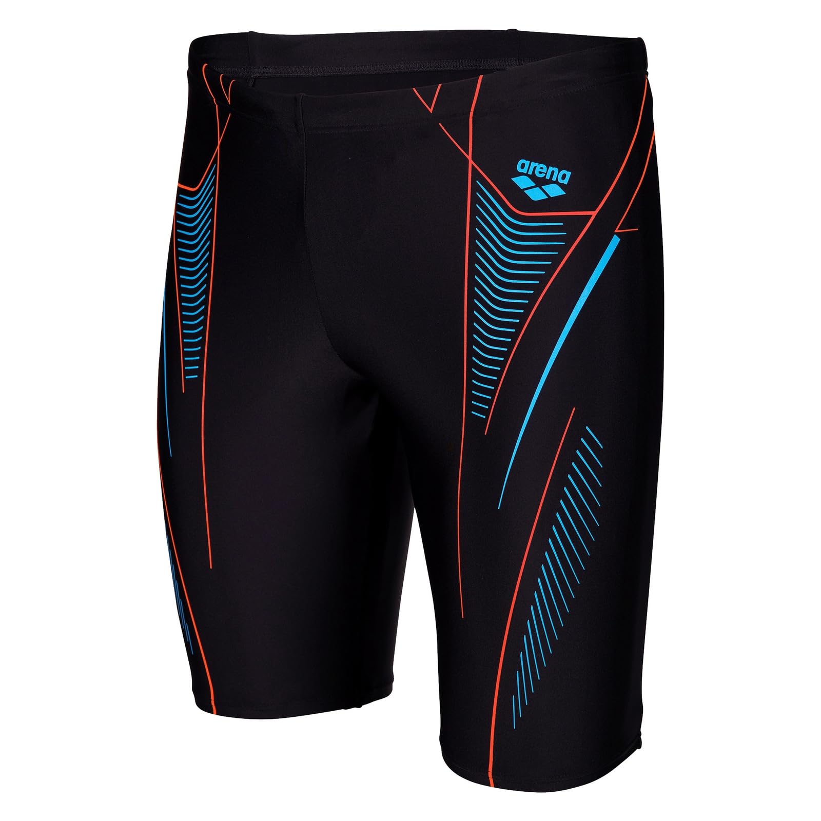 ARENA M NEO Stream Swim Jammer Black-Turquoise-Team ORANGE
