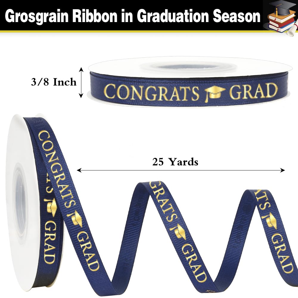 Teachers Ribbon Graduation Snapklik.com : Graduation Ribbon 3/8 Inch 25 Yards Congrats Grad Blue ...
