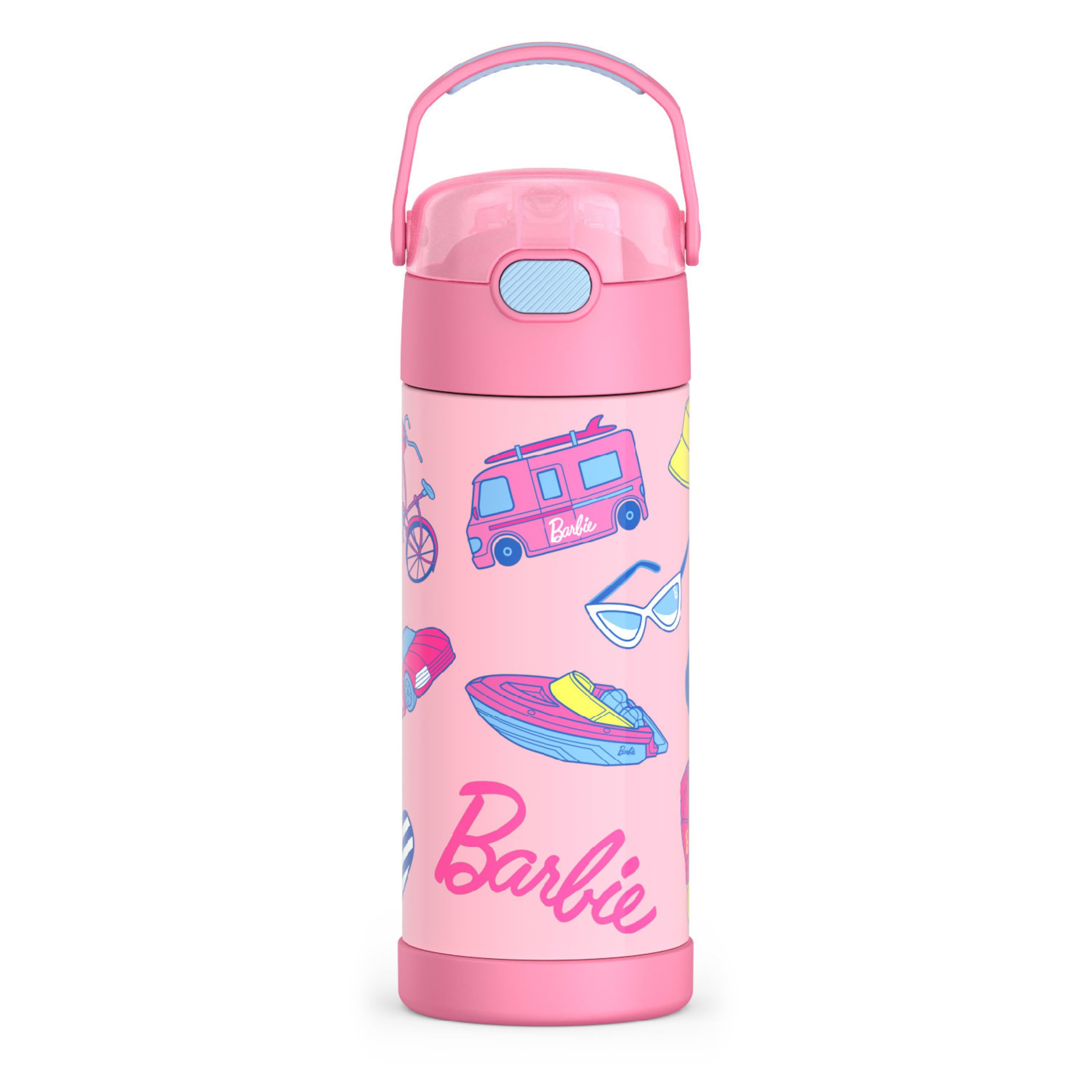 THERMOS 410mL Stainless Steel Licensed FUNtainer® Bottle, Barbie, 14 oz