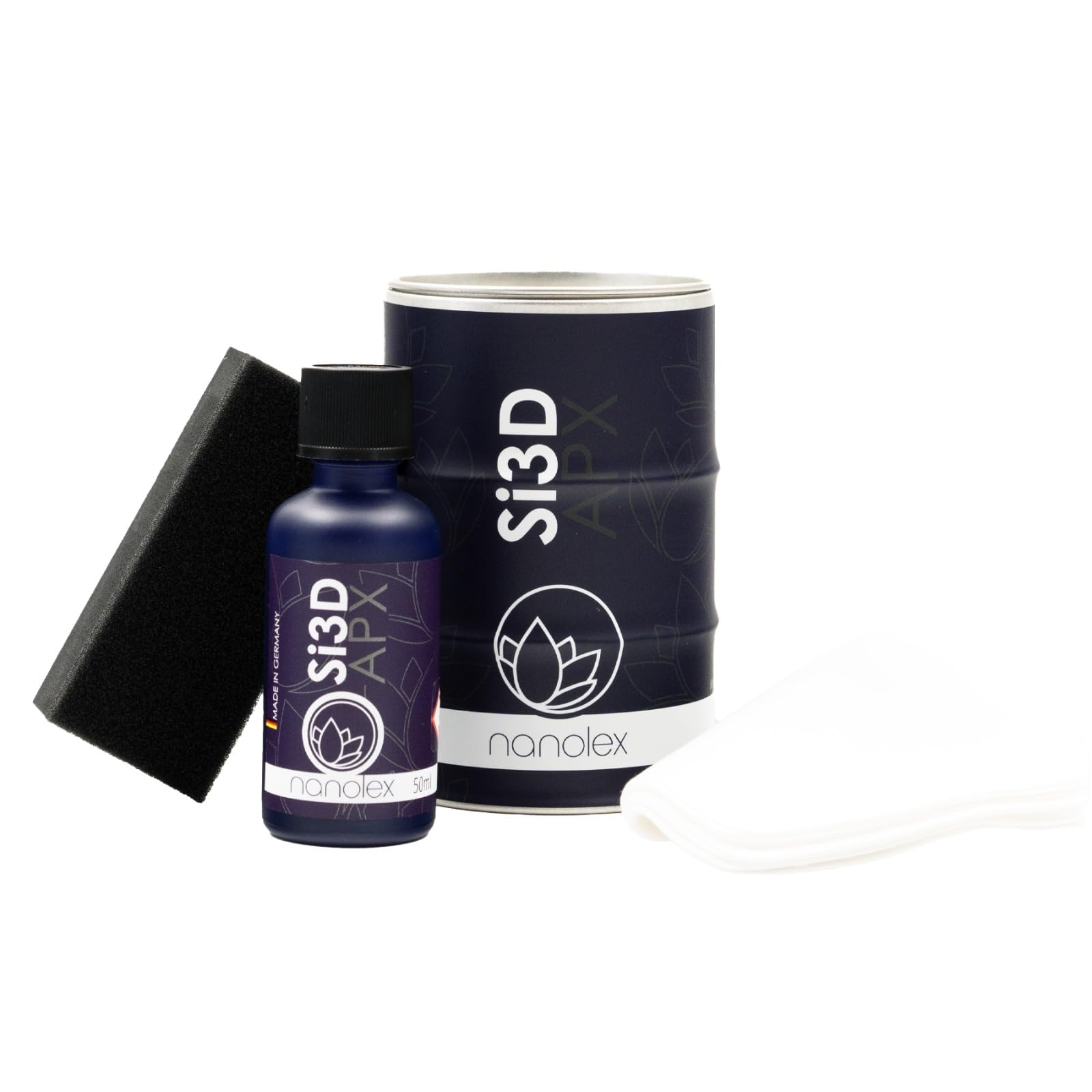 Nanolex Si3D APX 50ml Allround Keramikbeschichtung extrem einfache Anwendung als Lackversiegelung Felgenversiegelung Glasversiegelung mit extremer Hydrophobie/Lotuseffekt auf Basis von Polysilazan