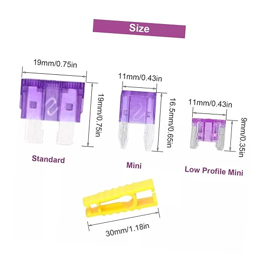 Kit de fusibles de aluminio para auto 300 piezas miniatura 2