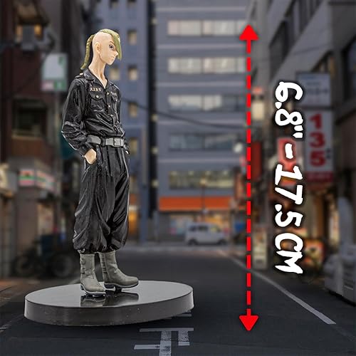 Miniatura 6 de NINJAMO Tokyo Revengers Takemichi Hanagaki Estatua coleccionable Figura de escritorio de 6.5 pulgadas en