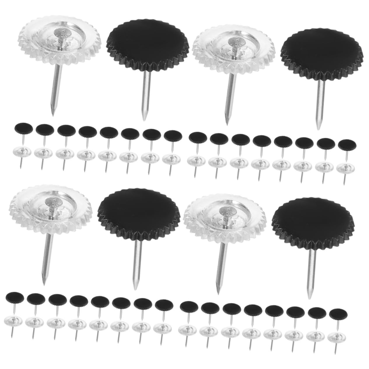 Artibetter 800piezas Chinchetas Transparentes para Tablero De Corcho Push Pins De Plástico para Oficina y Fáciles De Usar y Almacenar