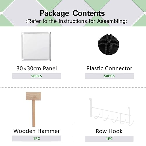 Miniatura 8 de CAHOME Organizador de almacenamiento de cubos unidades de estantes de 16 cubos armario de armario estante modular de plástico de bricolaje ideal