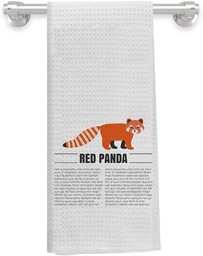 Knibeo Toallas de cocina Red Panda  Regalos de panda rojo, paños de té para decoración de cocina, bonita toalla de mano de 16 x 24 pulgadas, lindo