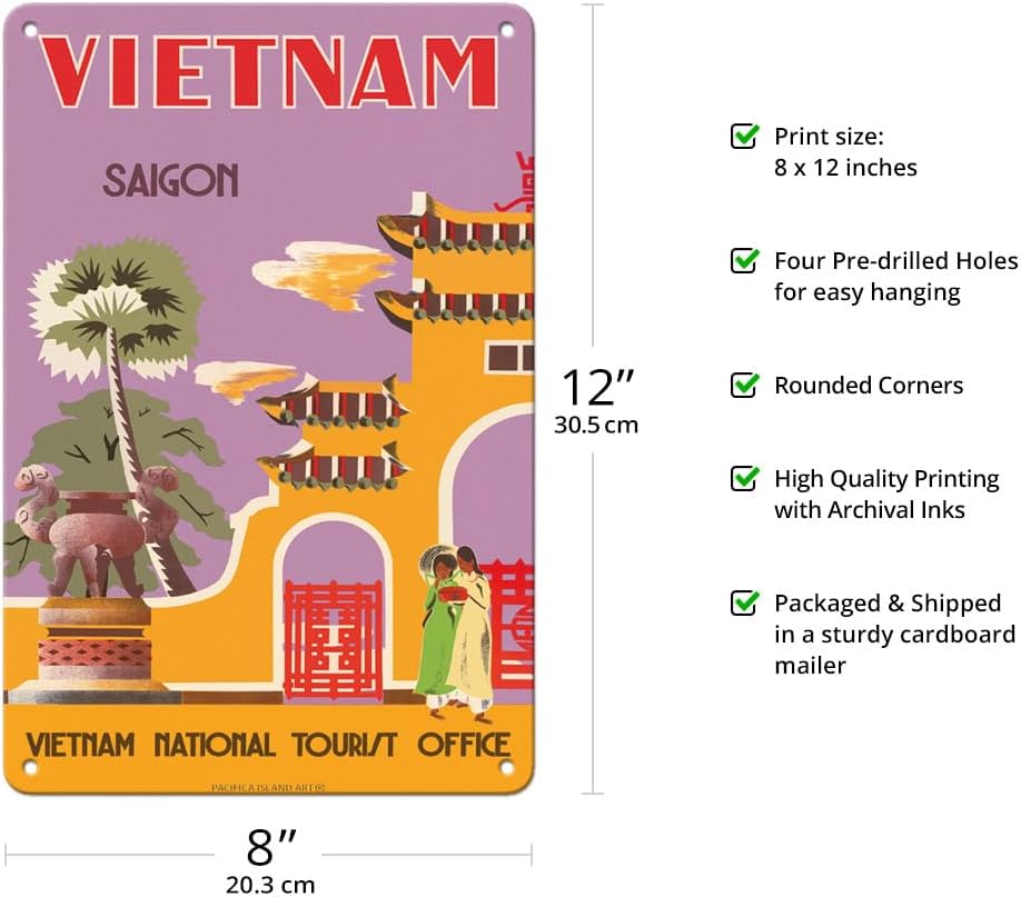 Pacifica Island Art Vietnam - Saigon (Ho Chi Minh City) Metal Sign image 2