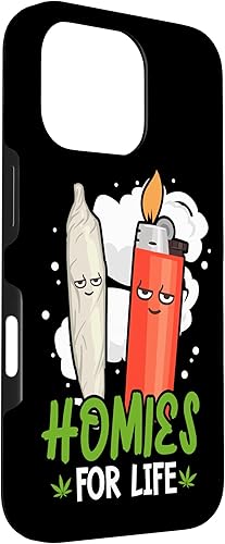 Vista 51 de Funda para iPhone 14 Plus Homies For Life Marihuana Weed Cannabis 420