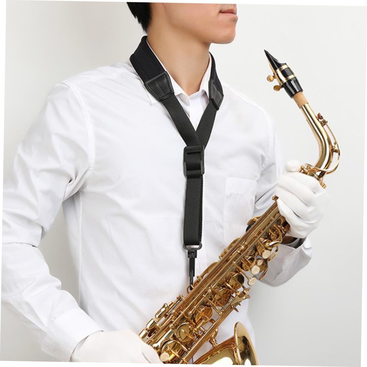 ifundom 3pezzi Tracolla Per Sassofono Regolabile Con Imbottitura Morbida Accessorio Per Strumenti Musicali Compatibile Con Sassofoni Tenore Soprano e Clarinetti