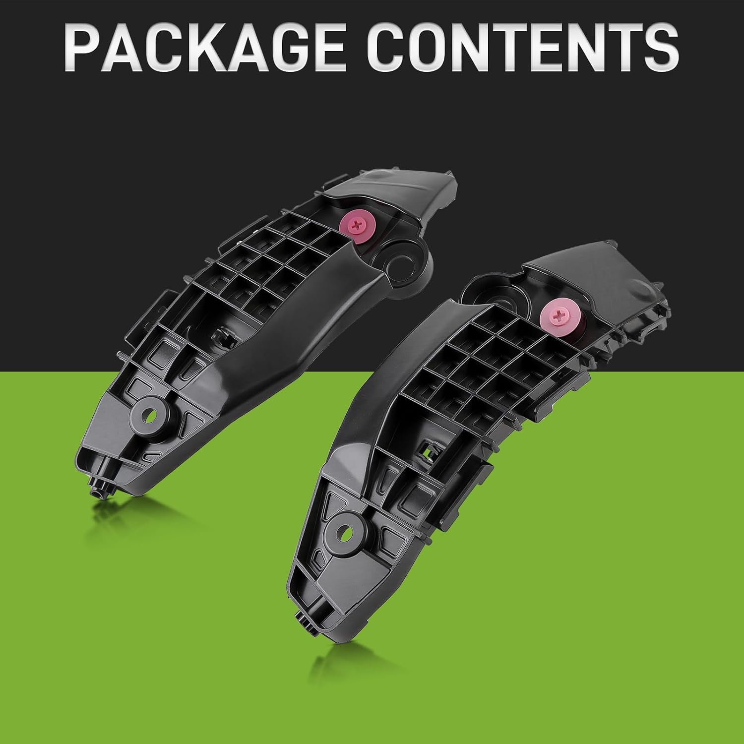 Front Bumper Bracket Right and Left Side Bumper Support Spacer Retainer Brackets Compatible with Toyota Rav4 2019 2020 2021 525350R090 525360R070 TO1033126 TO1023126