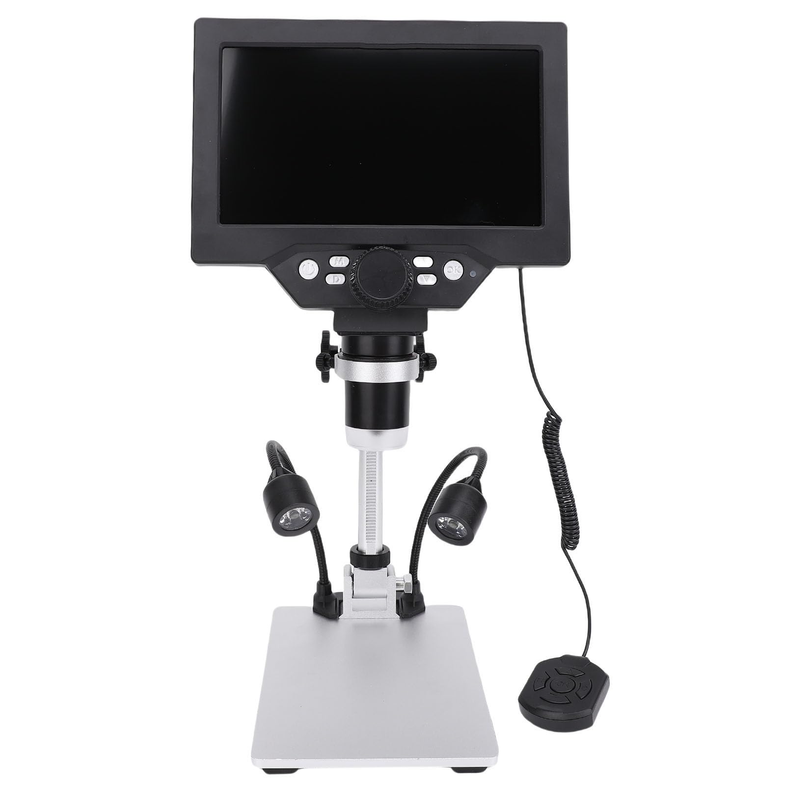 Generic 7-calowy Wyświetlacz HD 1200X 12MP 1080P Mikroskop Cyfrowy z Automatycznym Ustawianiem Ostrości do Naprawy Badania Naukowe dla Systemu Windows OS X