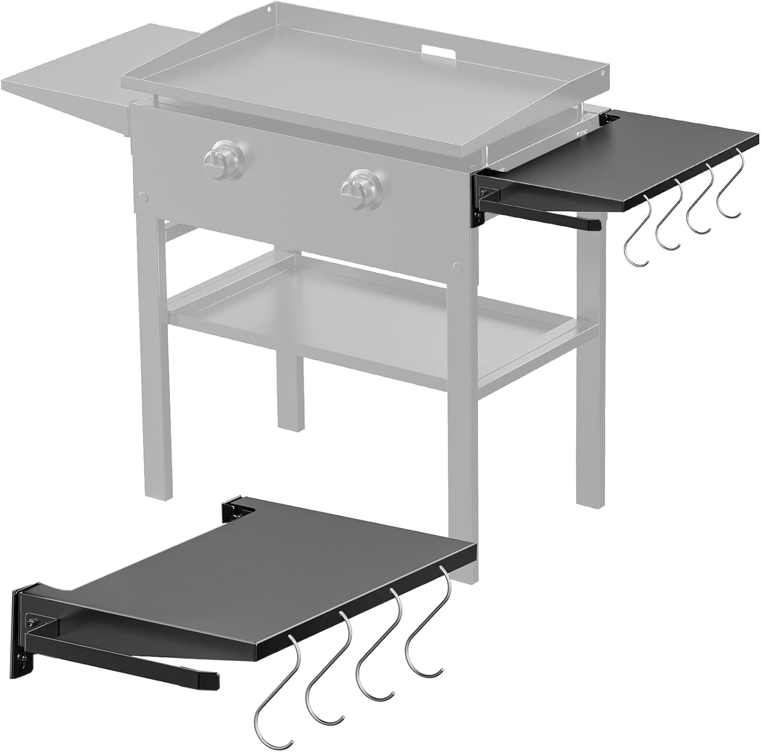 Petrirufun Foldable Griddle Side Shelf for Blackstone 28