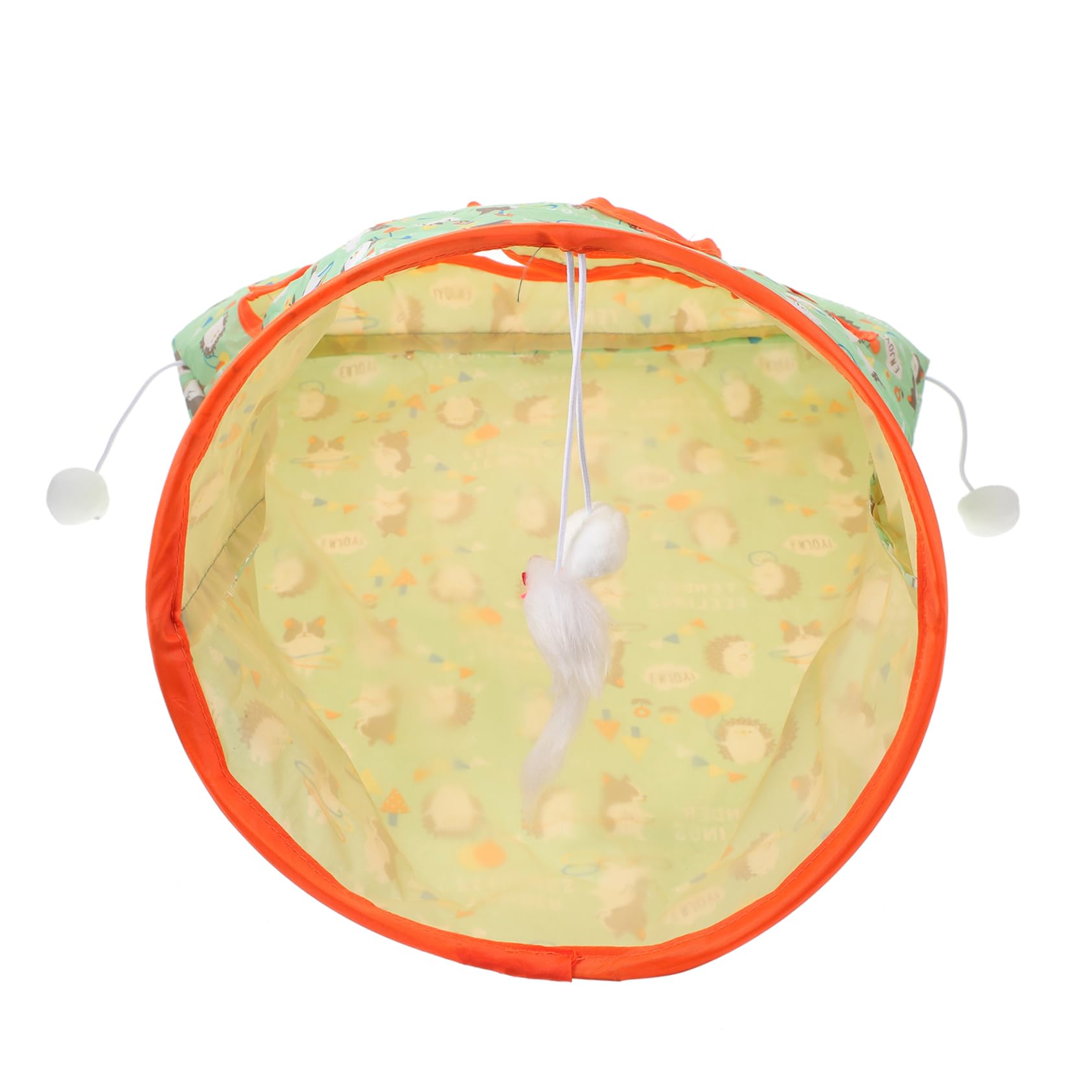 INOOMP 4stücke Cat Tunnel Spielzeug Für Katzen Faltbarer Katzentunnel Mit Plüschbällen Für Drinnen Und Draußen Fördert Bewegung Und Spielvergnügen Sicheres Versteck Für Ihre