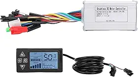 Kit de exibição de controlador de bicicleta 17A Controlador de motor sem escova de onda senoidal de 3 modos e painel de exibição LCD
