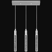 Vista 1 de Kitchen Island Lighting Modern Light Fixture Kitchen Island Pendant Light Dimmable LED Chrome Mini Pendant Lighting Dinning Room Living Room Chrome