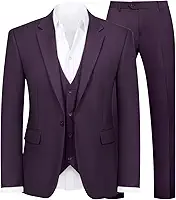 Conjunto de terno masculino de smoking slim fit de 3 peças para homens, blazer de um botão, jaqueta, colete, negócios, casamento, banquete, festa