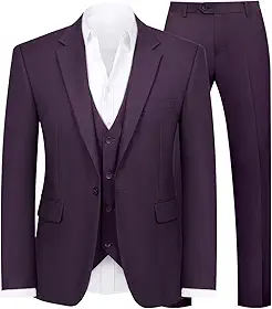 Conjunto de terno masculino de smoking slim fit de 3 peças para homens, blazer de um botão, jaqueta, colete, negócios, casamento, banquete, festa
