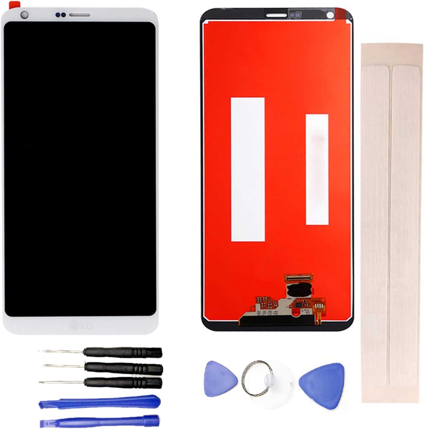 LCD Display & Replacement Touch Screen Digitizer Assembly with Free Tools for L-G G6 H870 H871 H872 G600 VS988 White