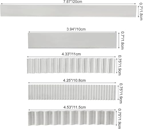 Miniatura 2 de Litoexpe 5 cortadores de arcilla polimérica, juego de cuchillas de acero al carbono, herramientas de corte de arcilla polimérica flexible para