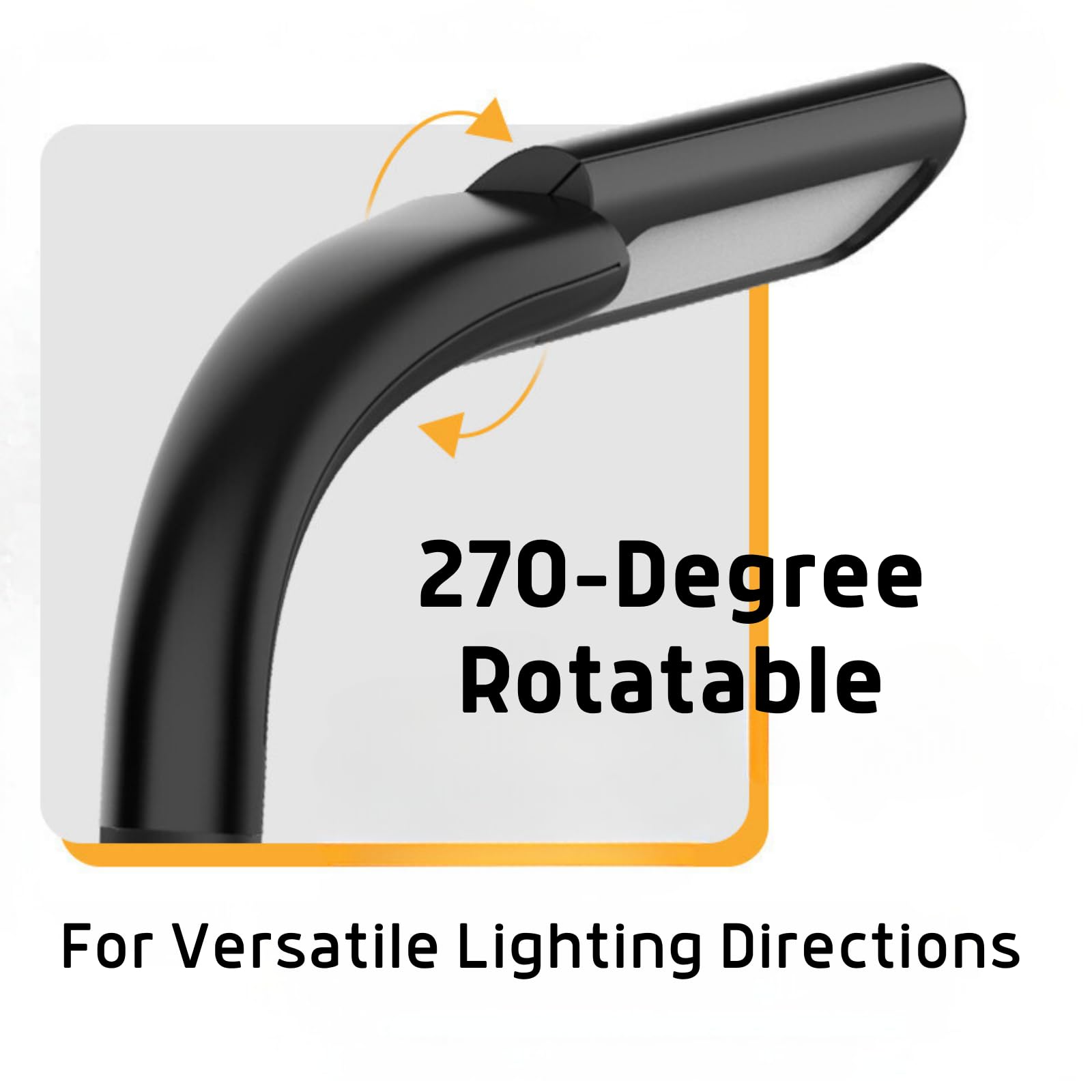PicoDance Neck Reading Light, Black, LED, Rechargeable, Adjustable Color & Brightness, 270 Rotatable, Hands-Free, Energy Efficient