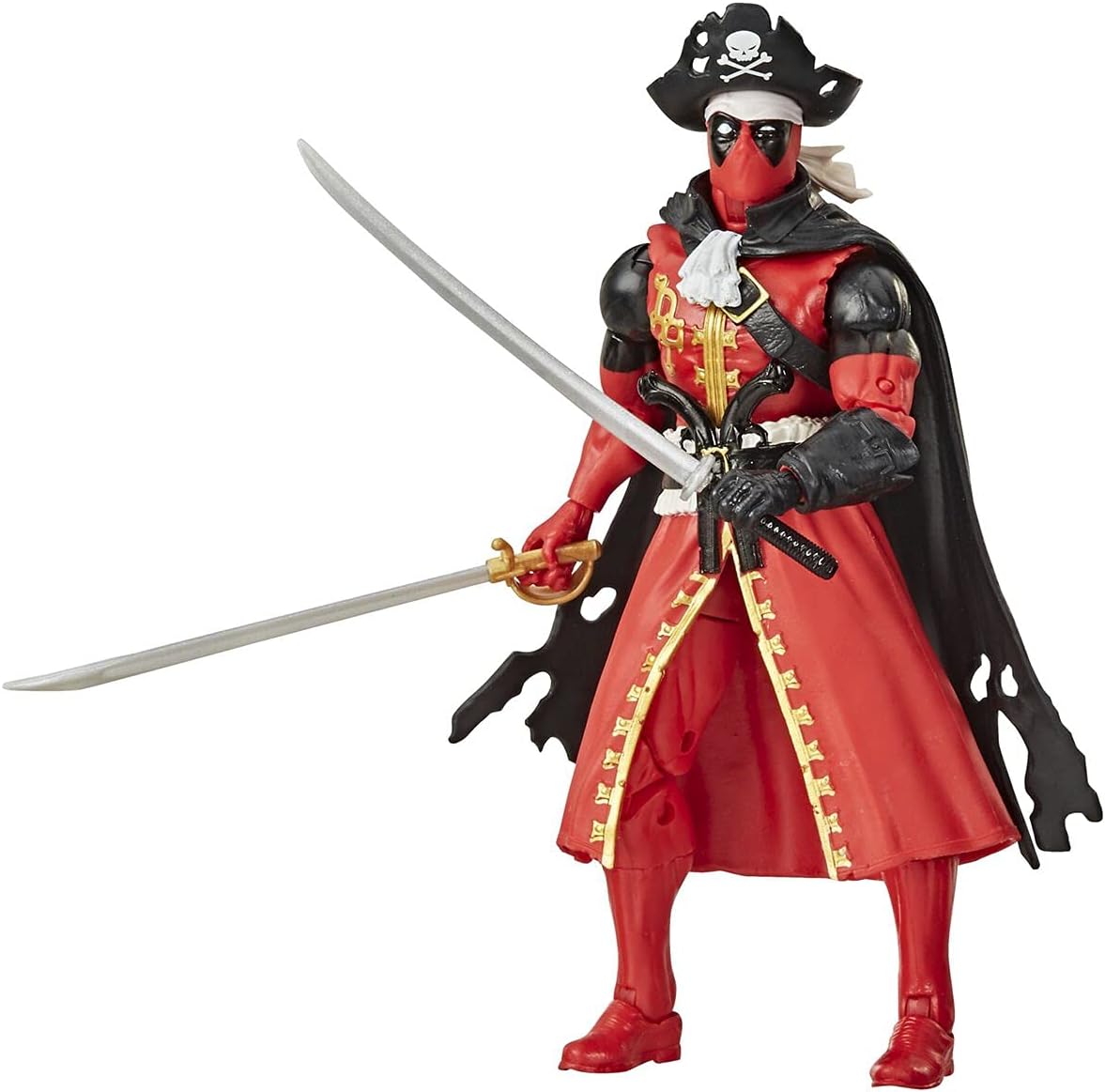 Hasbro Marvel Legends Series 6-inch Deadpool Collection Deadpool Action Figure (Pirate) Toy Premium Design and 3 Accessories