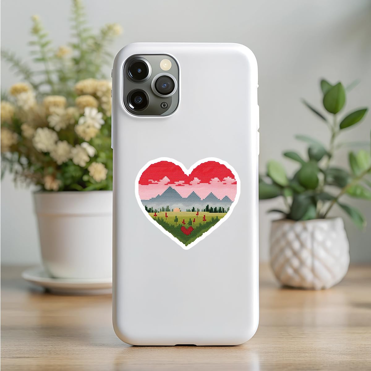 50 Pcs Cute Pixel Stickers for Phone,Guitar,Laptop,Water Bottles,Skateboard,Luggage,Bicycle,Nordic Style Stickers Waterproof Vinyl,Graffiti Decorate for Teens Girls Boys Child Motivate Gift - Image 2