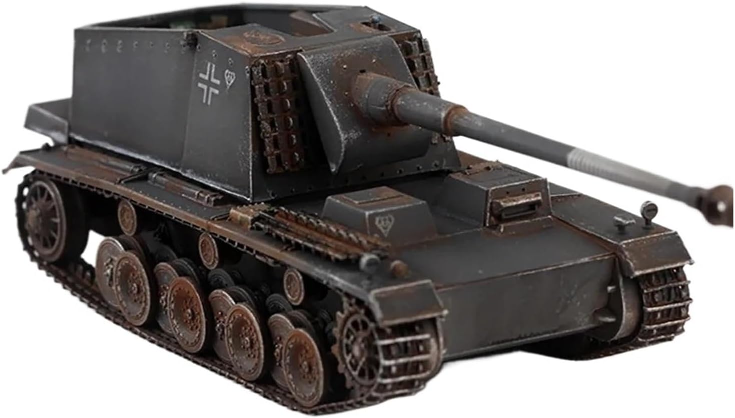 Realistic Tank 1:72 Scale for German 128 Mm Heavy Duty Tank Model Kit Static Die Casting Collectible Ornaments Static Tank Model
