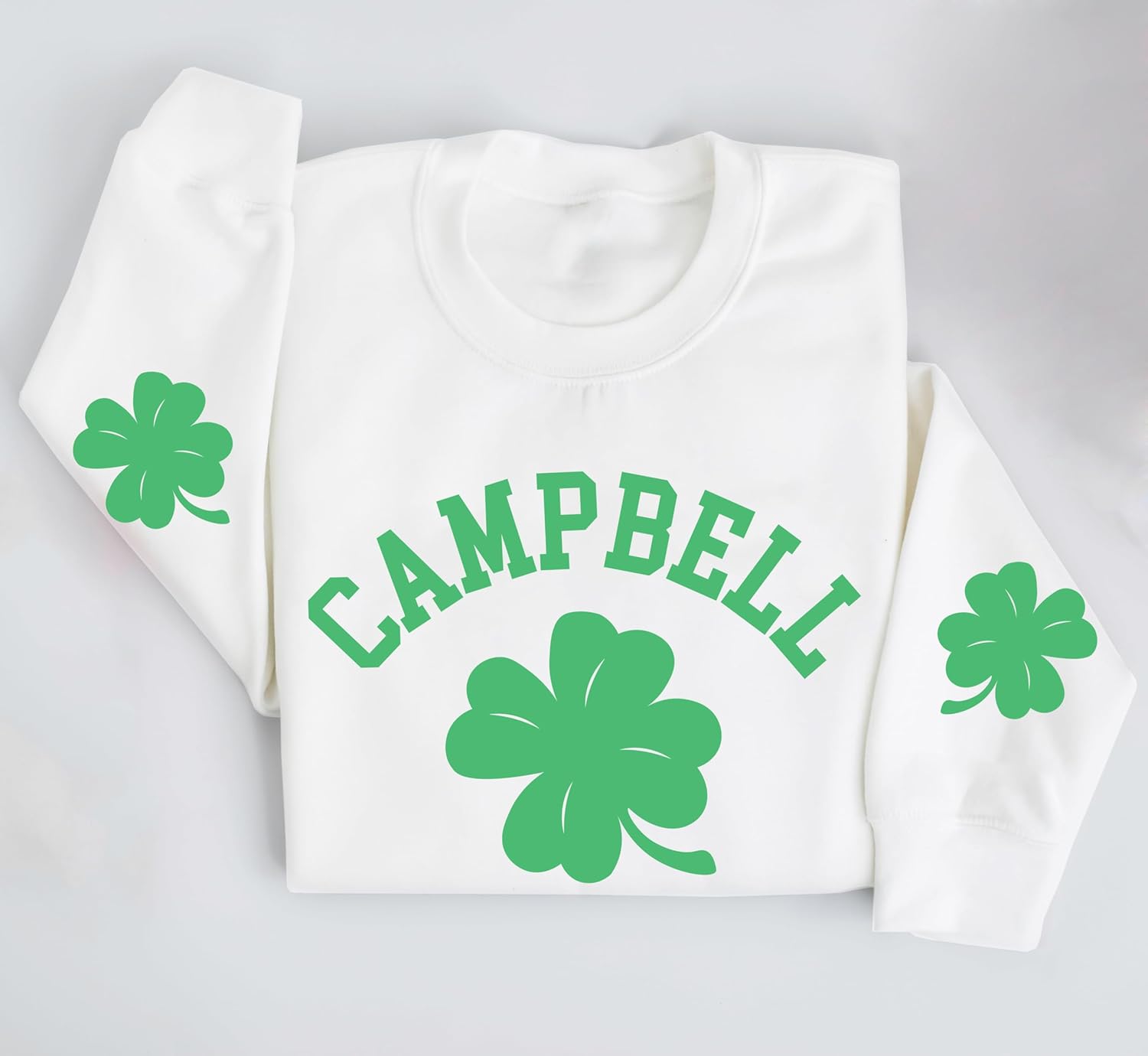 Personalized St Patricks Day Sweatshirt | Custom Family Name Shamrock St Pattys Sweatshirts for Men and Women | Saint Patrick's Irish Crewneck Sweatshirt & Hoodies - Image 8