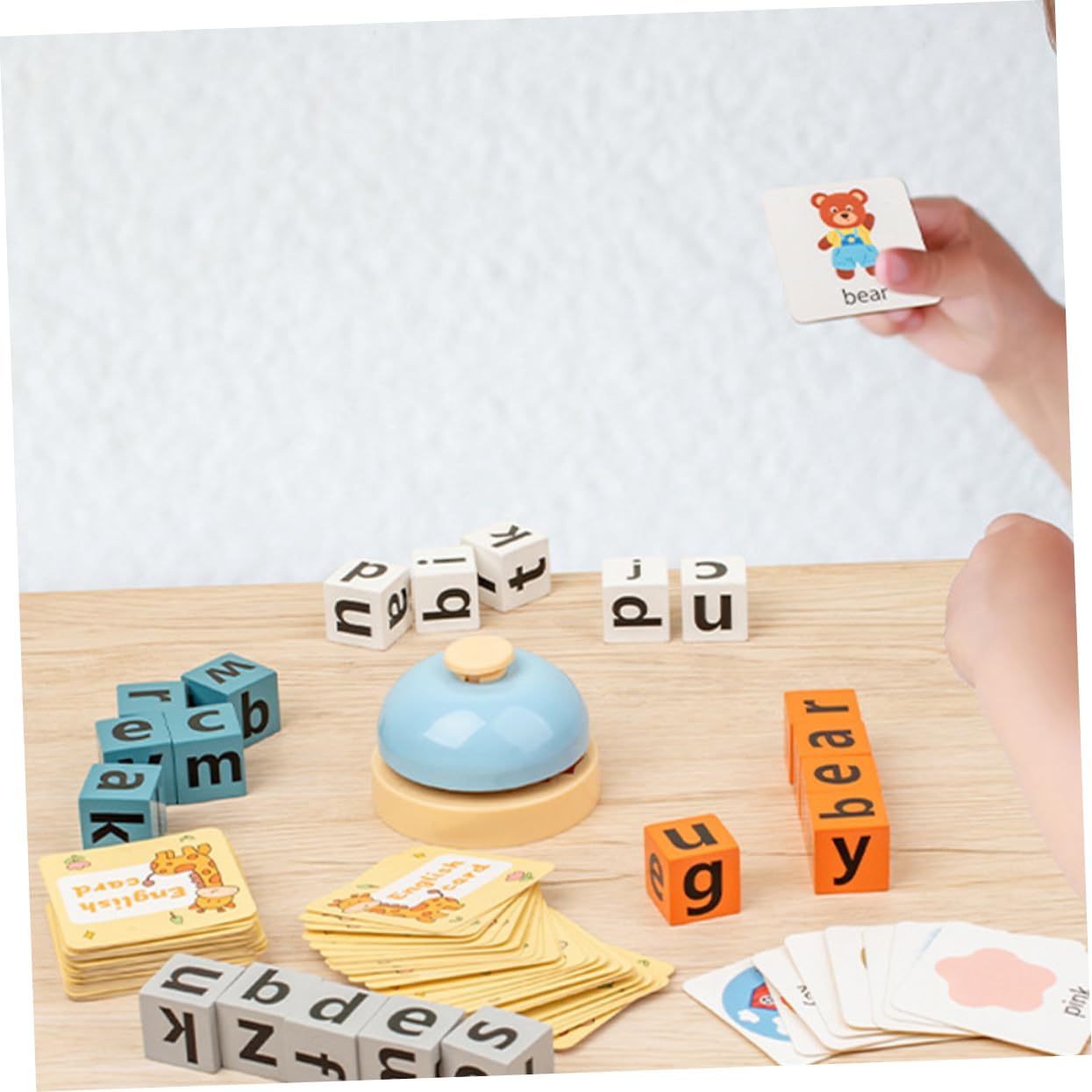 ARTIBETTER Alphabet Blocks Spelling Game Toy for Kids and Toddlers Wooden Letter Matching Blocks for English Learning Early Education Cognitive Skills Home or Classroom Play image 5