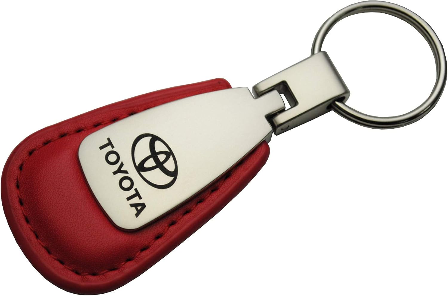 AU-TOMOTIVE GOLD Tear Drop Key Chain for Toyota (Red)