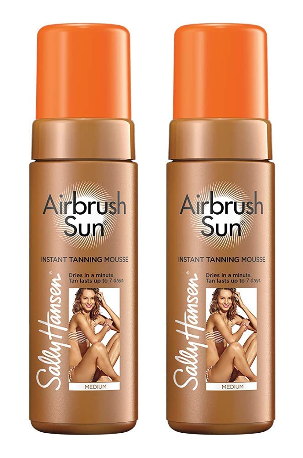 Airbrush Sun Mousse, Medium,5 Fl Oz, 2 Count(Pack of 1)