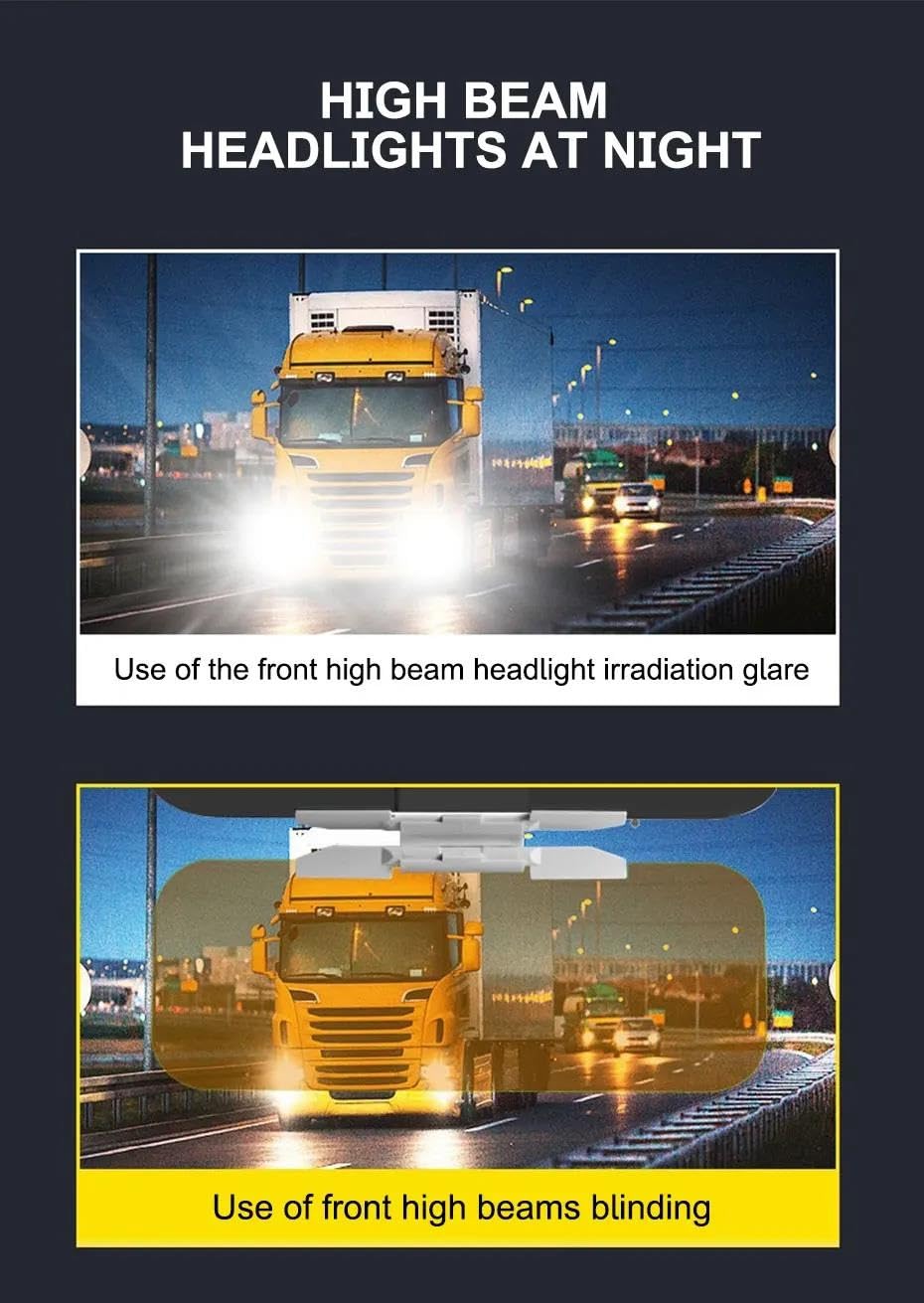Oscuranti Finestrini Auto Parasole Antiriflesso Antiabbagliamento Per Auto Parasole Polarizzato Visione HD Sicurezza Alla Guida Notturna