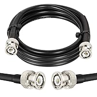 Vista 26 de RG8X - Cable coaxial BNC macho a BNC macho de 3 pies, 2 unidades, 50 ohmios, pérdida ultra baja para antena, radio RF, módem, osciloscopio