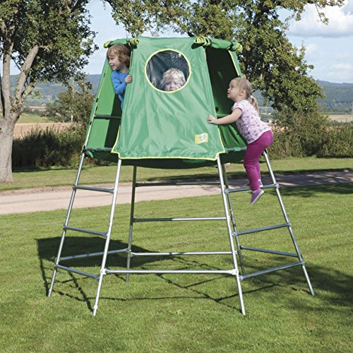 TP Toys Explorer 2 Platform & Tent Climbing Set Jungle Gym, Green, Model:TP843 - Thumbnail 2