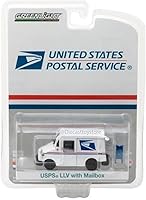 Vista 2 de Greenlight 29888 Servicio Postal de los Estados Unidos (USPS) Vehículo de entrega por correo postal (Llv) de larga vida con accesorio para buzón