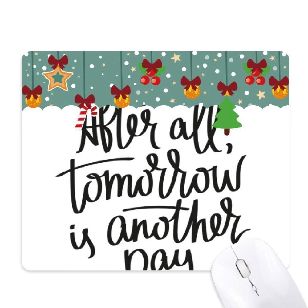Alfombrilla de ratón antideslizante con frase "Tomorrow is Another Day" para estudiar 5