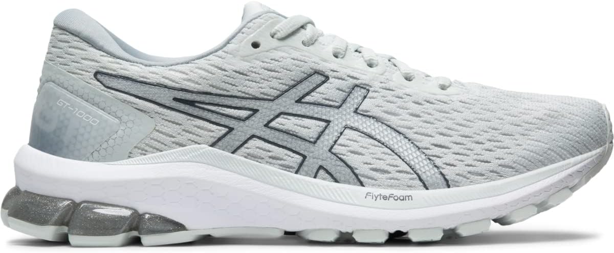 ASICS Women's GT-1000 9 Running Shoe 5.5 White/Pure Silver