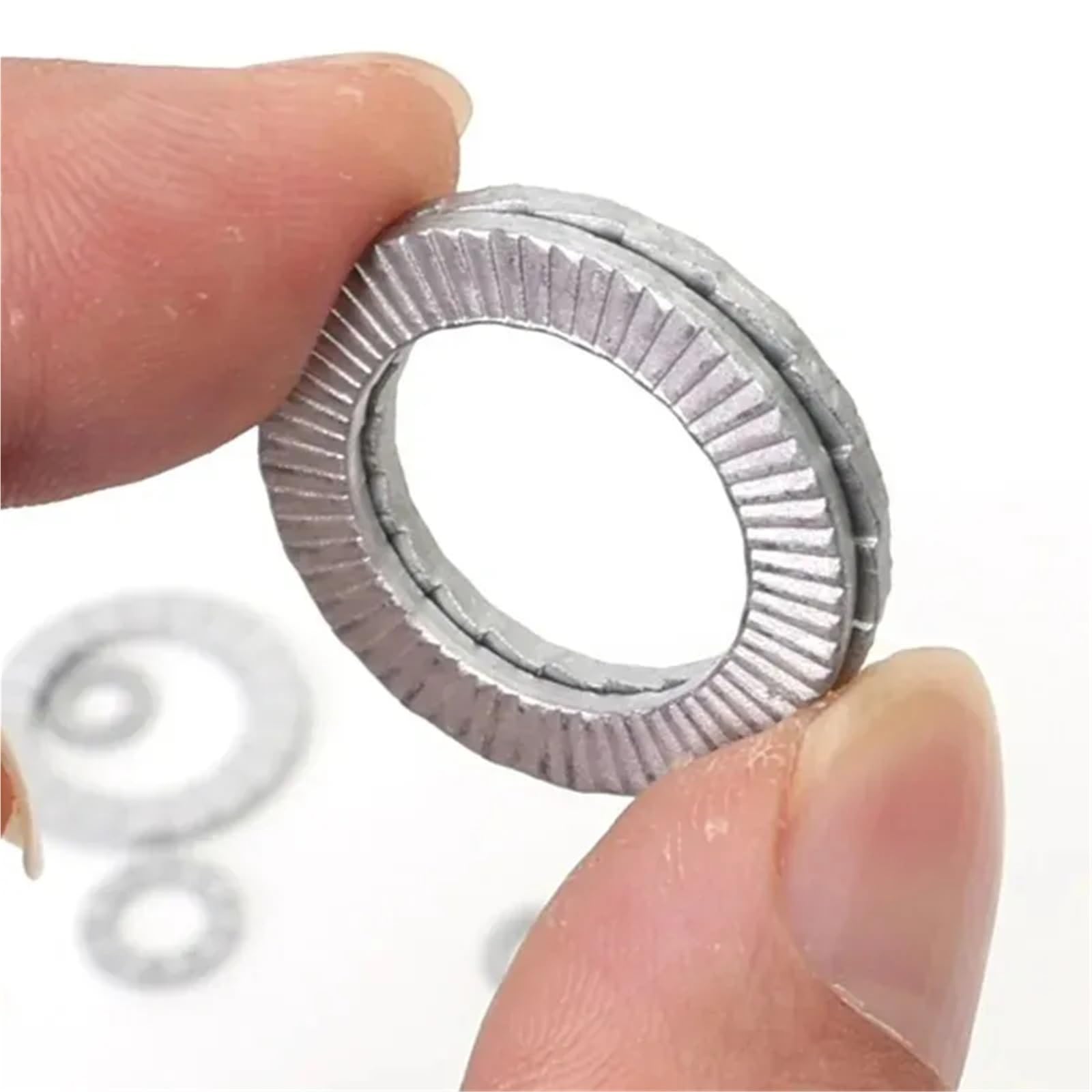 Arandelas Metalicas 10/100 Uds arandelas de cuña Clip Metal acero al carbono cerraduras antideslizantes tornillo de fijación herramientas for el hogar kits surtidos(M16,100PCS)