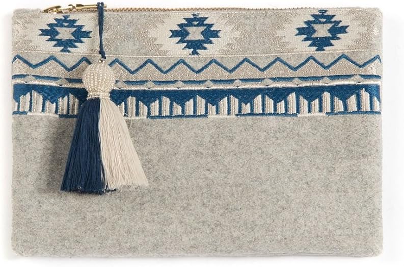Shiraleah Caylin Zip Pouch, Grey