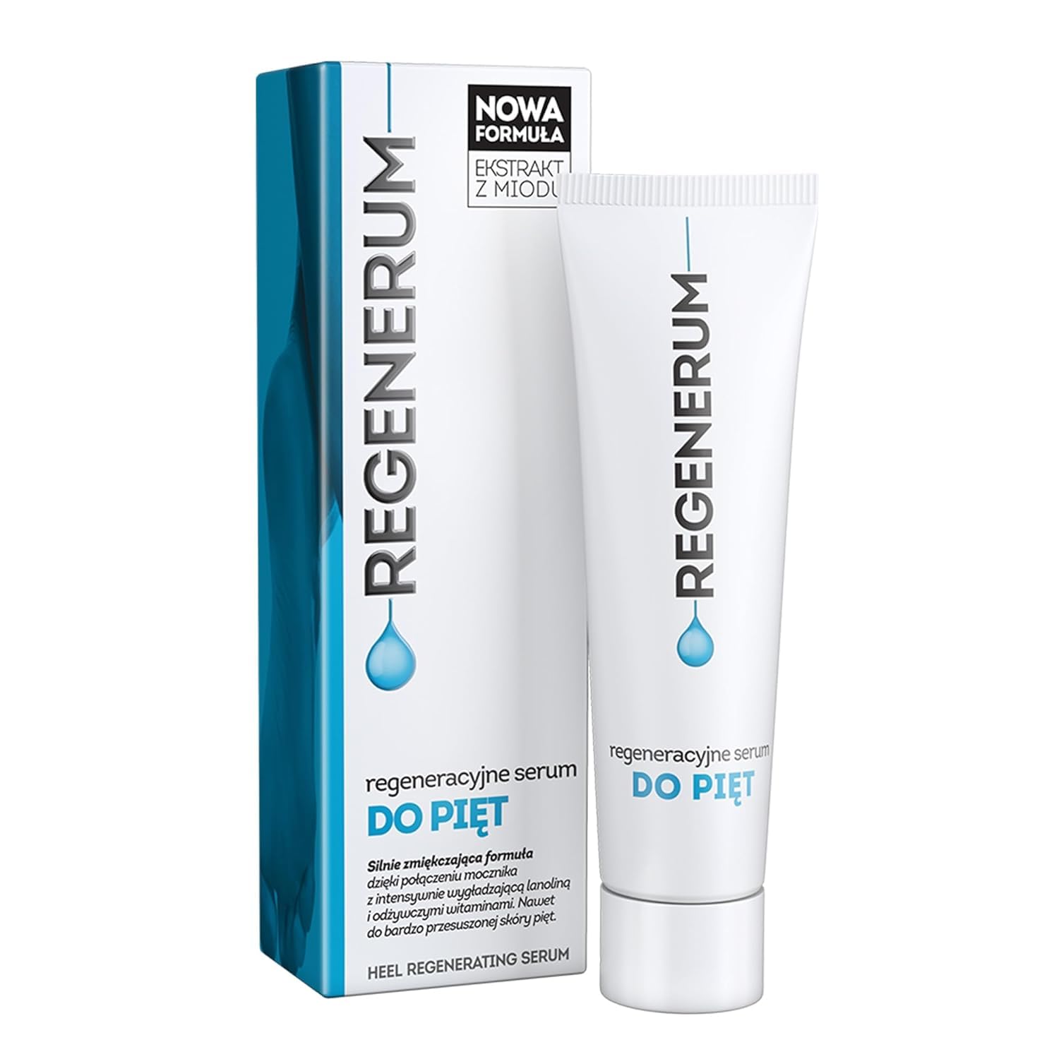 Regenerum - Heel Regenerating Serum - Intensive Care for Dry and Cracked Heels, Hydrates, Regenerates, Prevents Cracking and Softens Skin - 30g