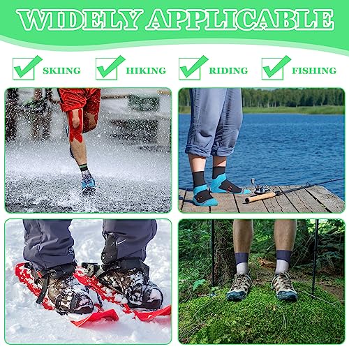 Jiuguva 4 Pairs Waterproof Socks for Men Women Unisex Breathable Outdoor Cycling Wading Running Hiking Skiing Socks3