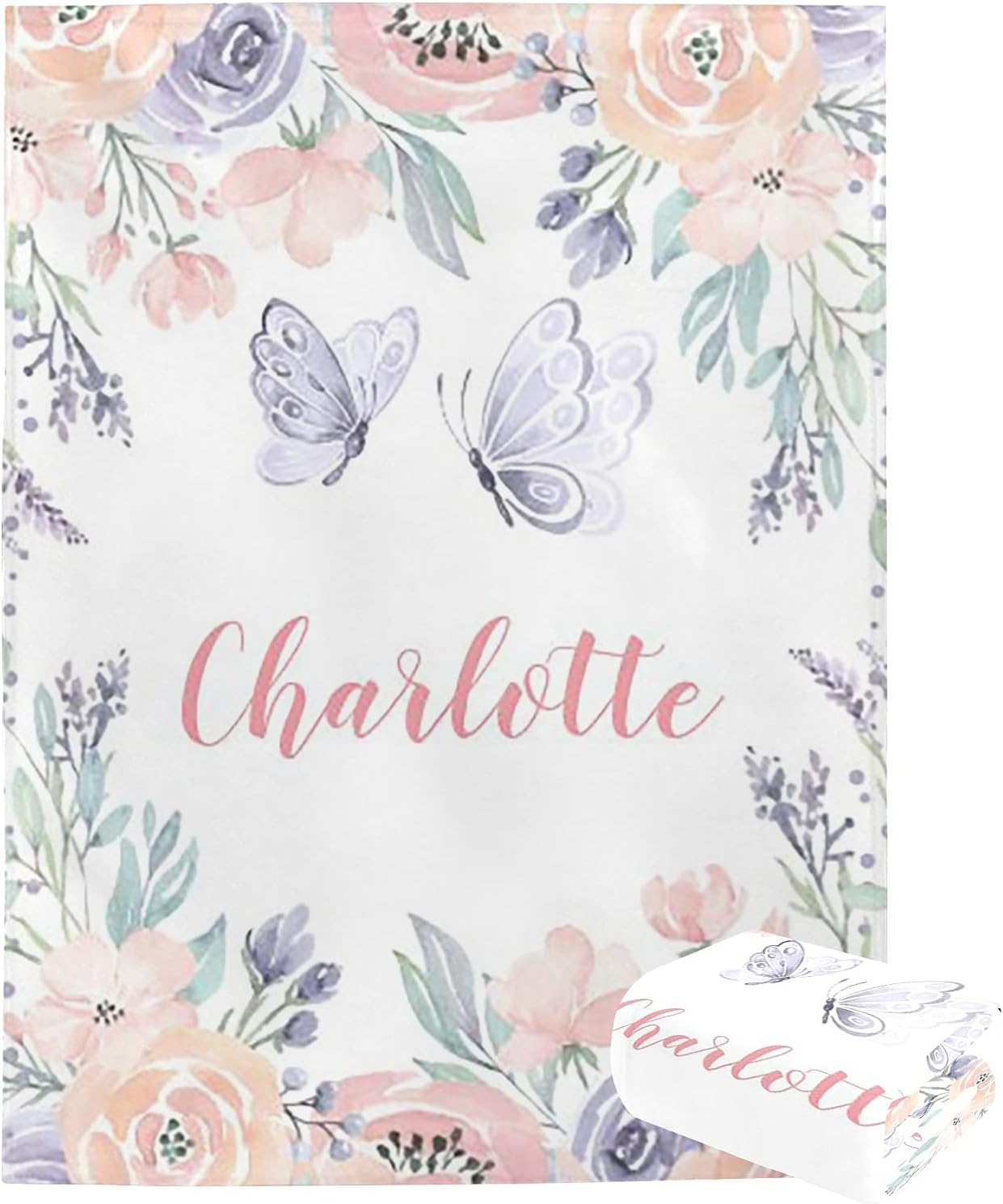 Personalized Baby Blanket with Name Custom Baby Blankets for Girls with Name Baby Boy Gifts Baby Products Super Soft Blankets for Newborns Nursery Decor Neutral