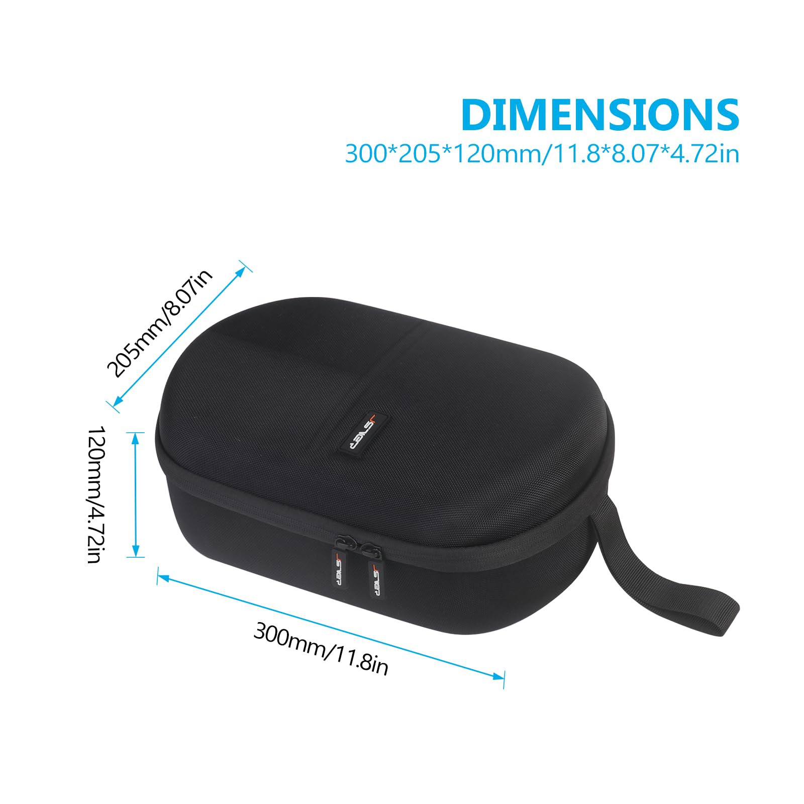 JSVER Étui Voyage pour Meta Quest 3/Quest 3S/Vision Pro/Quest 2 et Sangle Elite Official, Quest 3 Étui Rigide EVA Sac à Dos/Housse pour Quest 3/2 et Elite Strap,Manettes Touch et Accessoires-Nior