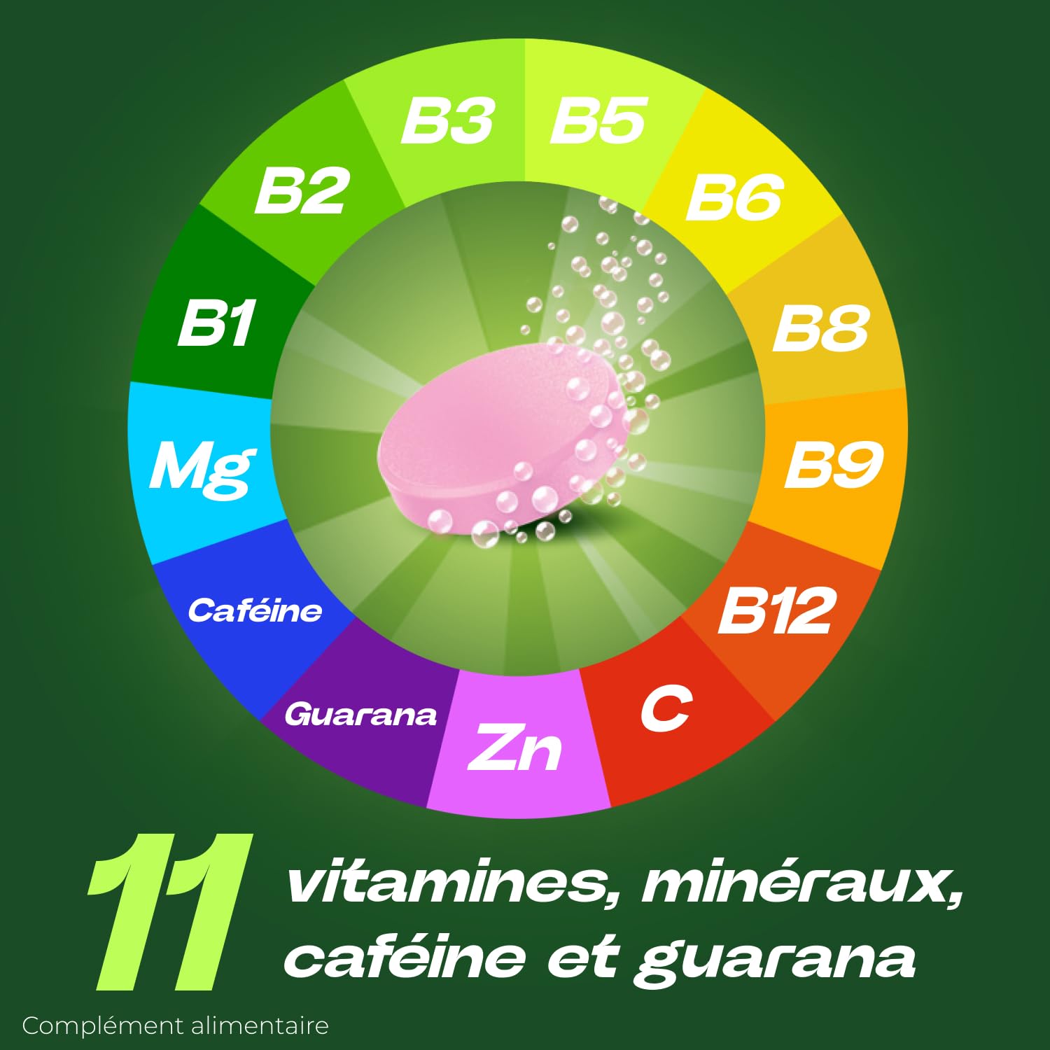 Berocca® Boost - Effet coup de fouet - Aide à réduire la fatigue -Vitamine B12, Guarana, Caféine, Vitamine C et Magnésium, Goût Acérola - Complément Alimentaire - 2x30 cp effervescents