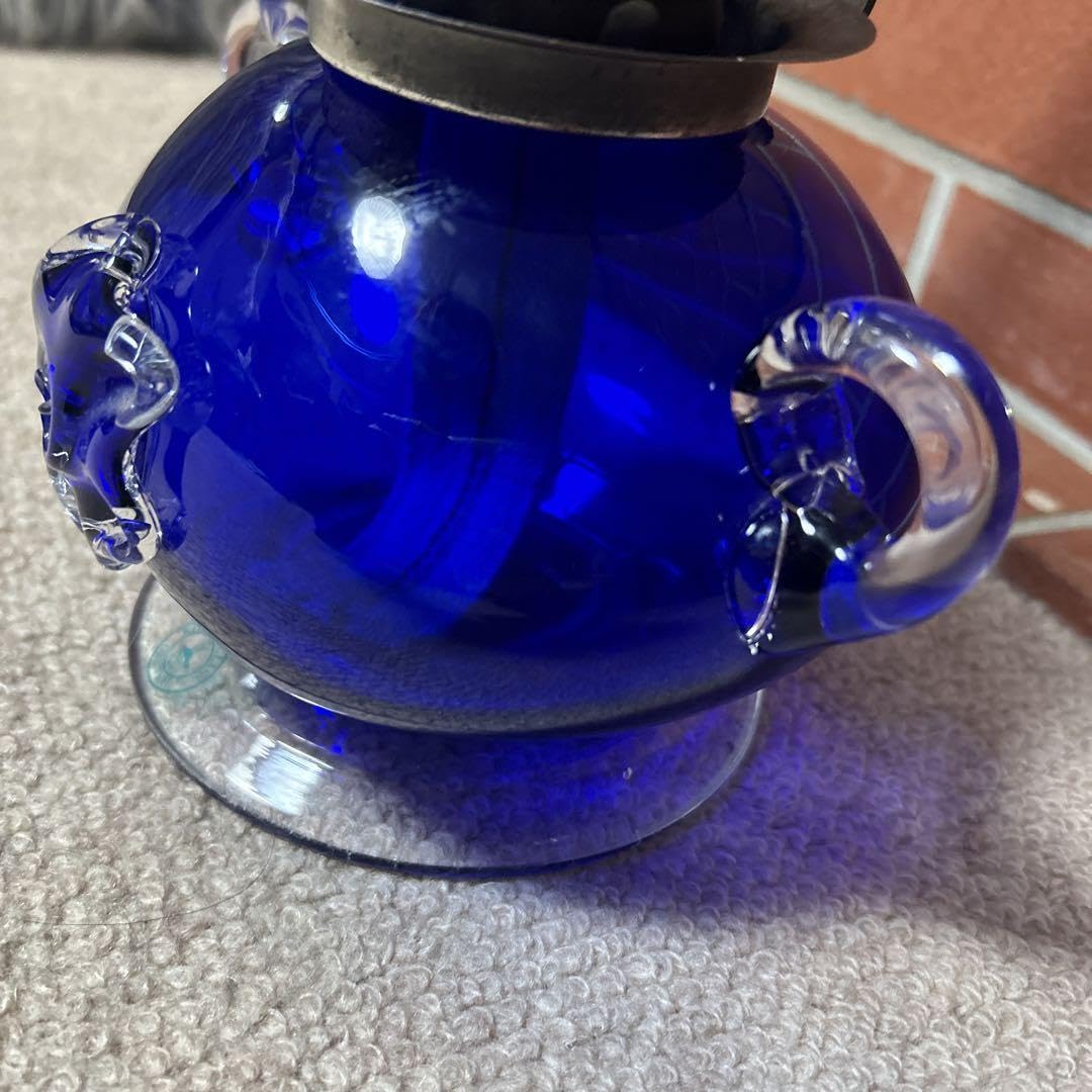 Amazon.co.jp: ︎︎北海道小樽 ヴィンテージ 北一硝子 青いガラス製