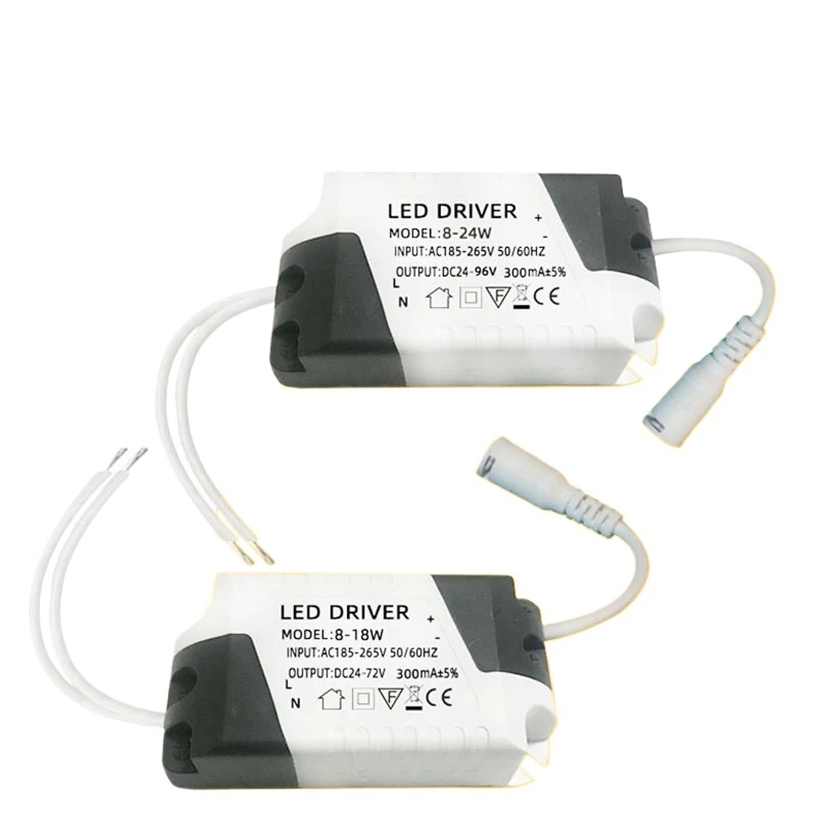 Driver LED 300mA transformador panel plafon downlight fuente alimentacion 18W 8
