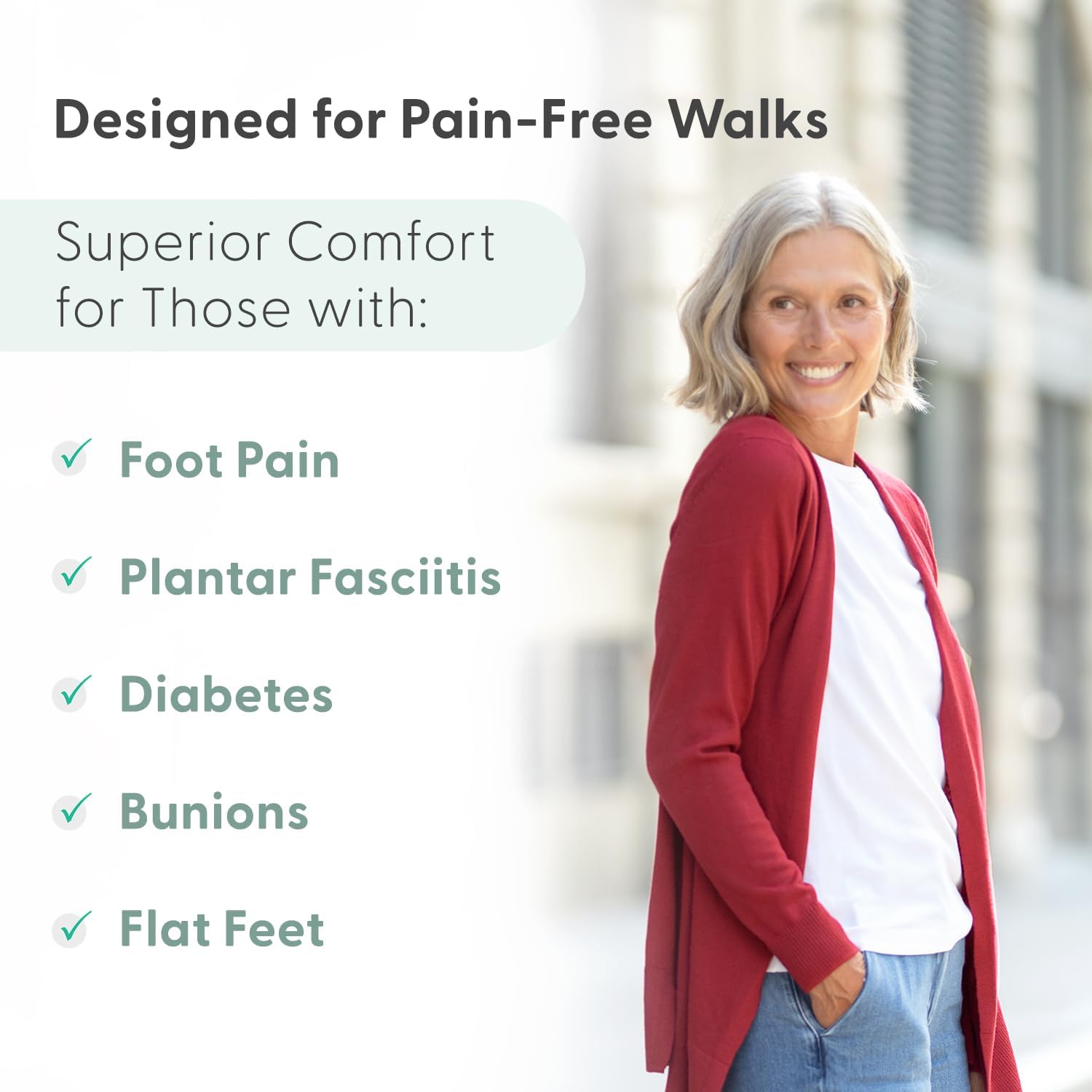 Orthofeet Women's Orthopedic Leather Emily Casual Shoes - Image 4